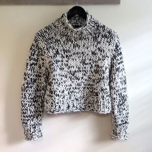 Ann Taylor Women's Cowl Neck Cropped Knit Sweater